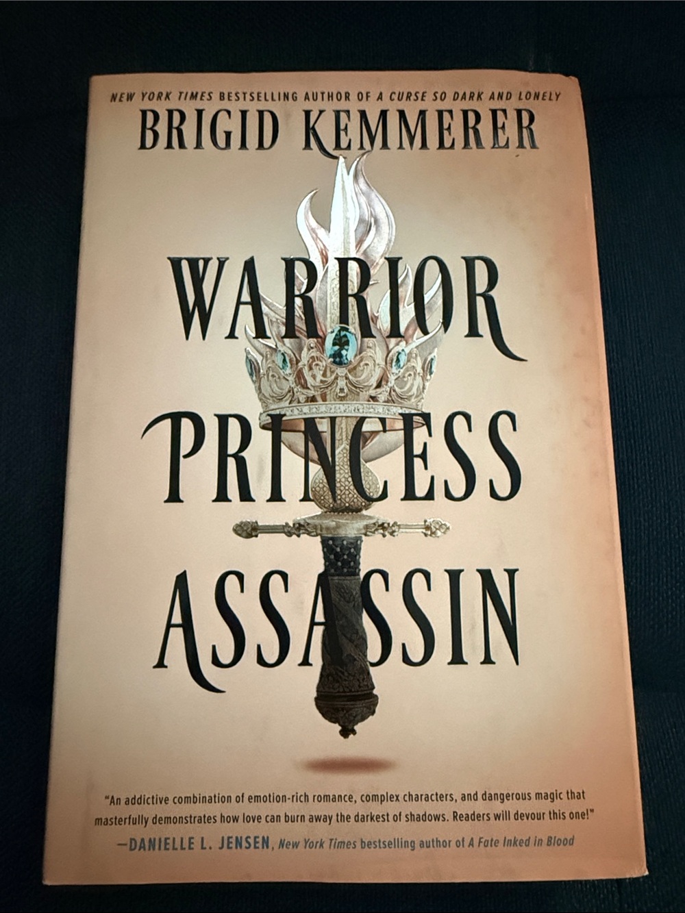 Brigid Kemmerer "Warrior Princess Assassin" Hardcover Book - Beige Cover